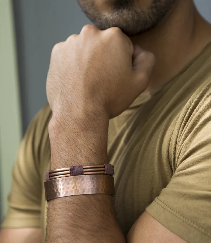 romantic couple bracelets for lovers -Arjun Cuff Bracelet