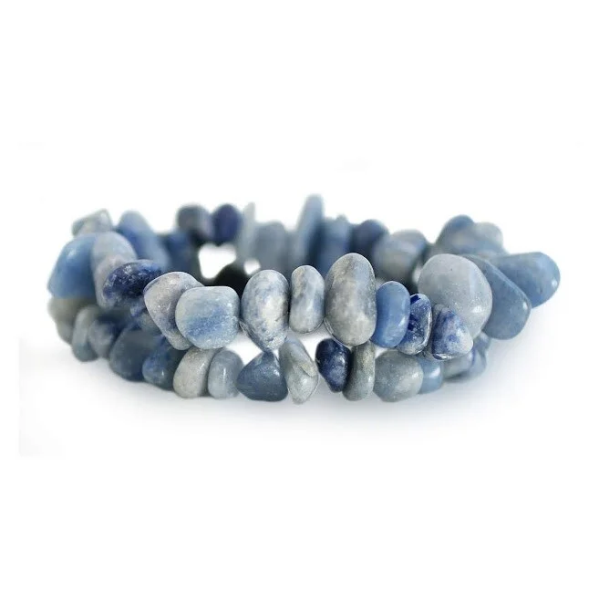 handmade gemstone bracelet -NOVICA Handmade Blue Quartz Wonder Beaded Bracelets, Set of 2 (Brazil)