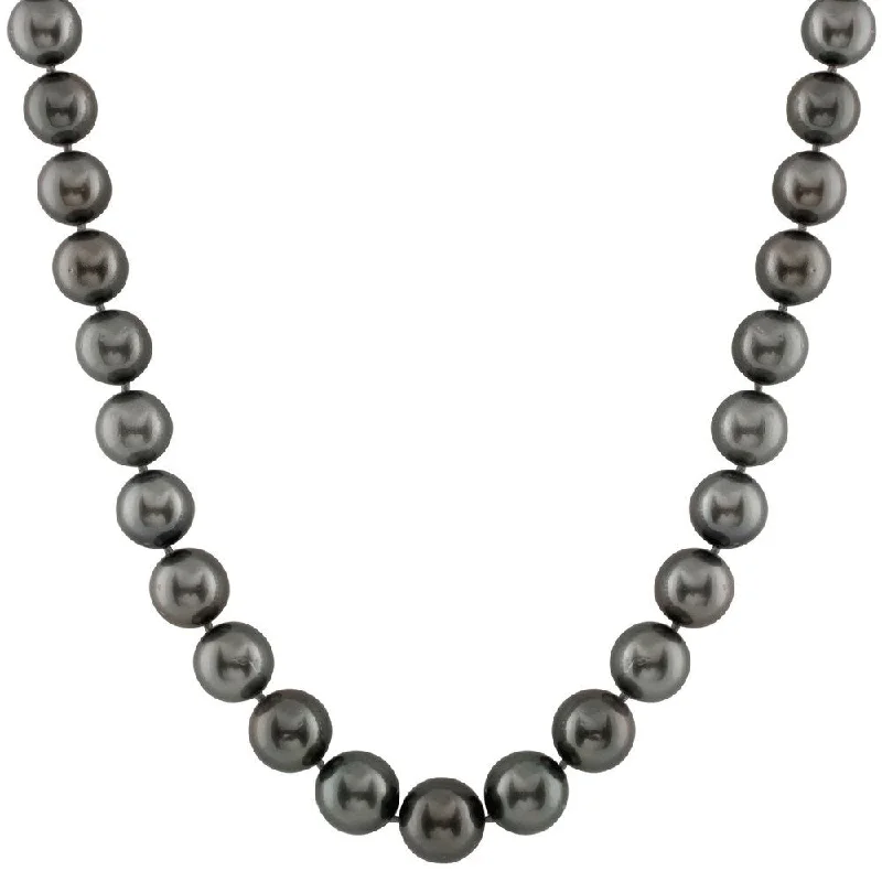 tiny heart necklace for daily wear -14k Gold Tahitian Graduated Pearl Necklace (11-14mm)