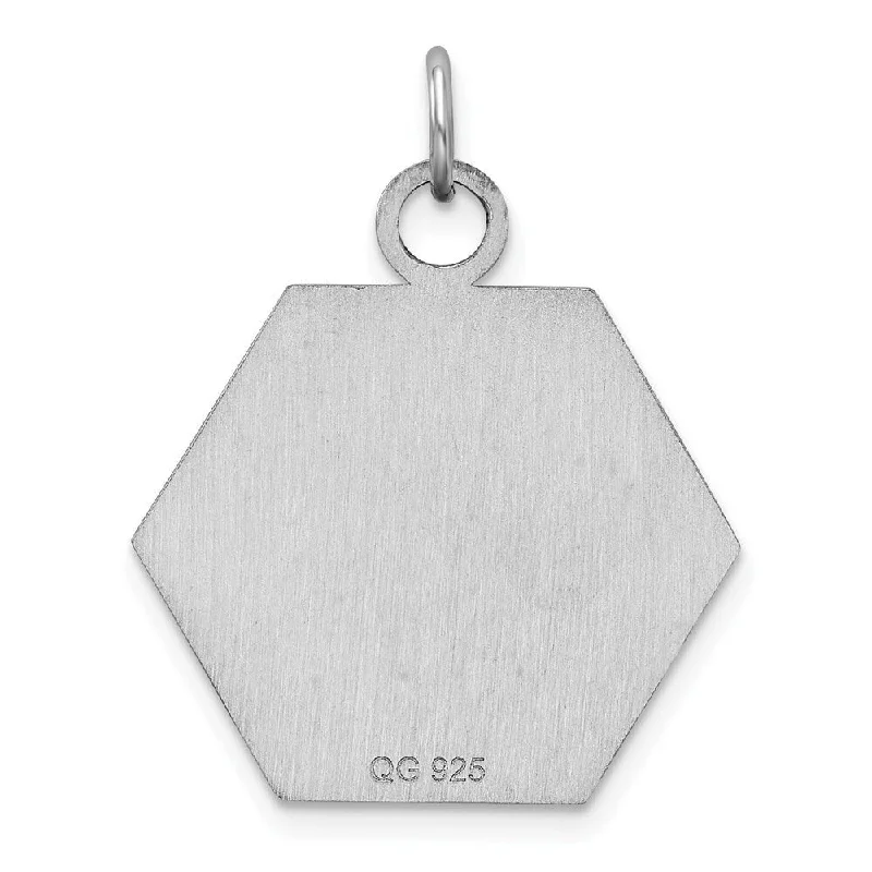 matching friendship necklaces -Diamond2Deal 925 Sterling Silver Rhodium Plated Medical Jewelry Pendant (L- 23.8 mm, W- 22.5 mm)