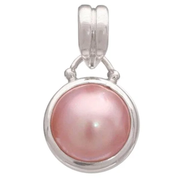 crescent moon necklace for women -Pearl Romantic Moon Pendant