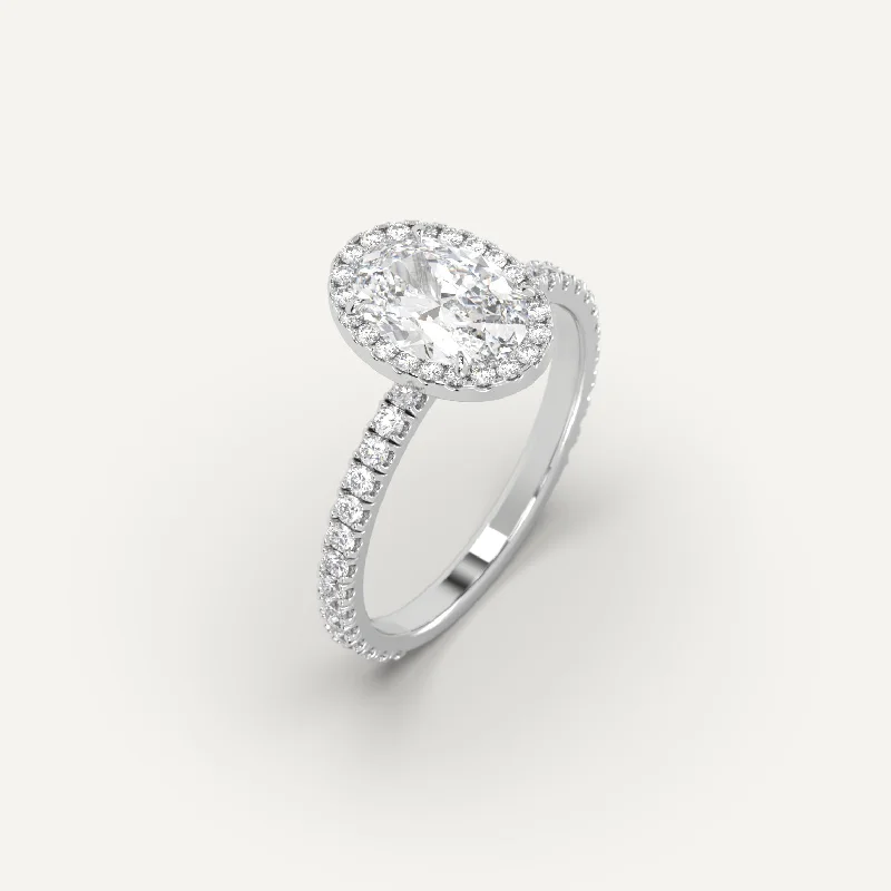 fashion statement ring for women -1 carat Oval Cut Diamond Ring