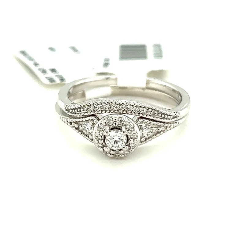 diamond engagement ring for women -10k Wedding Set