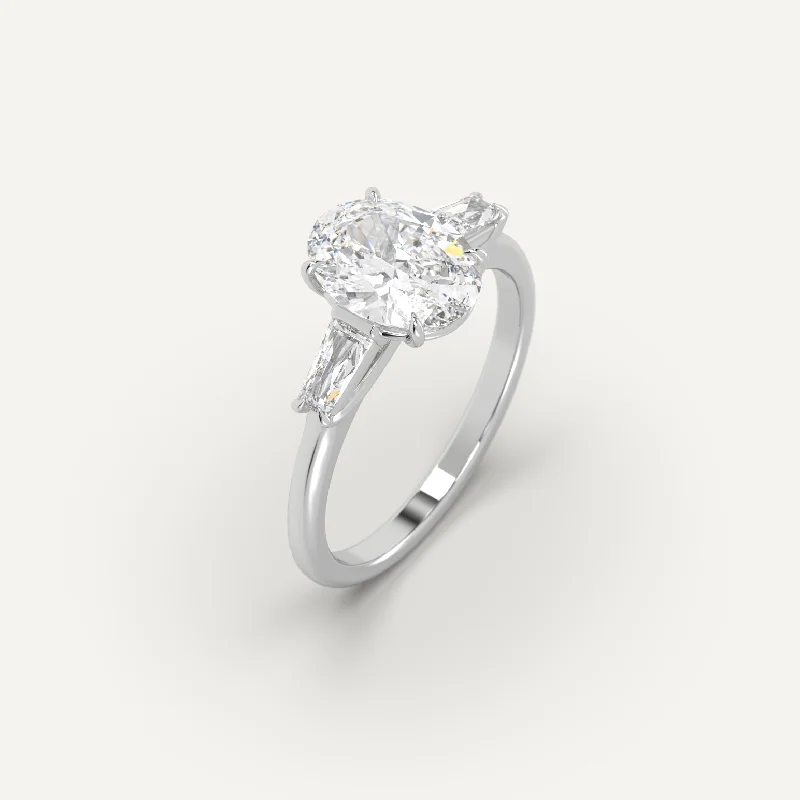 cushion cut engagement ring -2 carat Oval Cut Diamond Ring