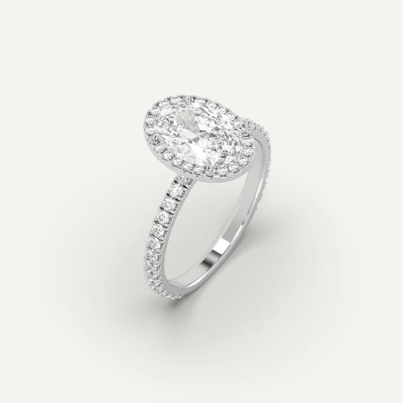 adjustable ring for women -2 carat Oval Cut Diamond Ring