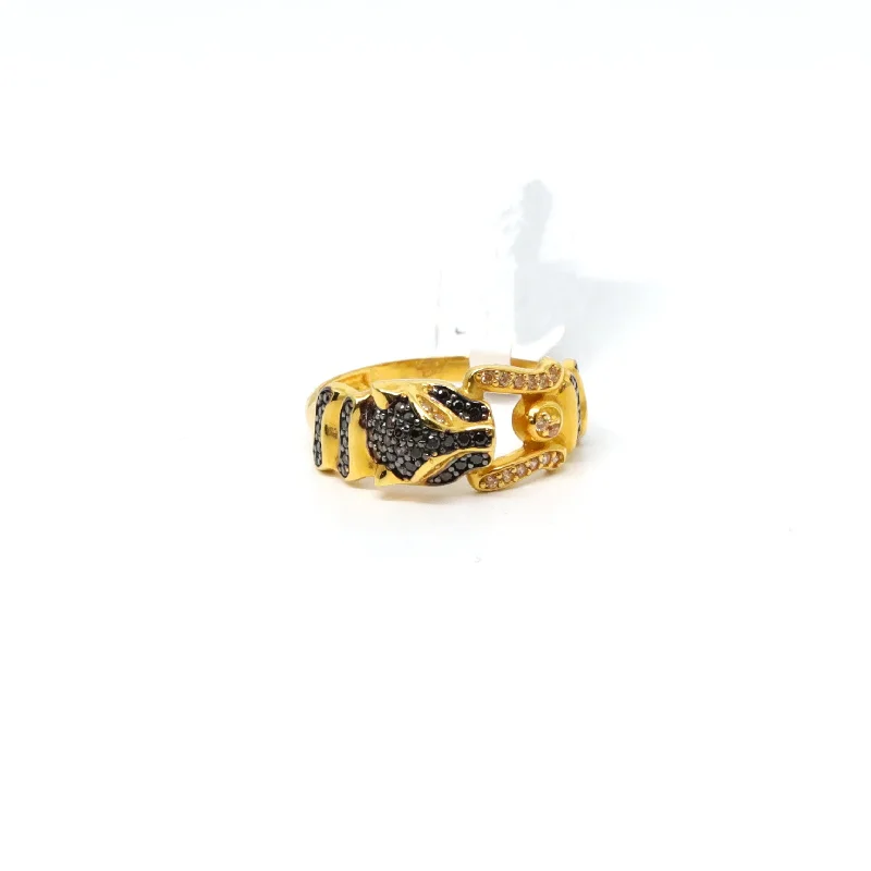 crystal ring for women -21K Gold  Ring