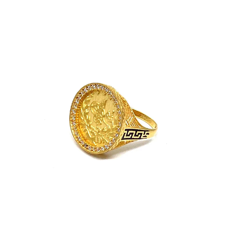 antique style ring for women -21K Gold Ring