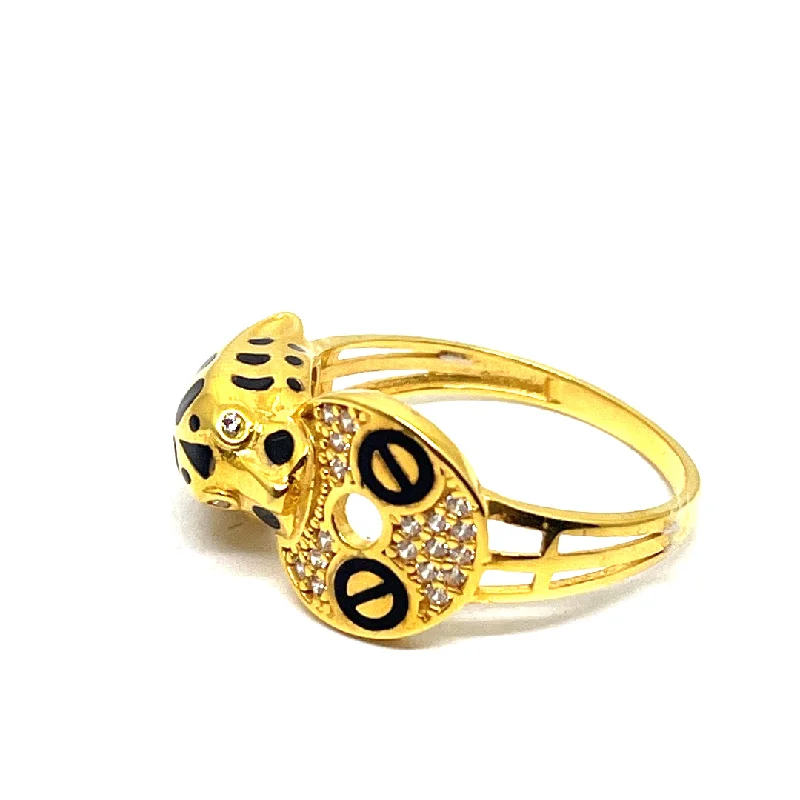 gold band ring for men -21K Gold Ring