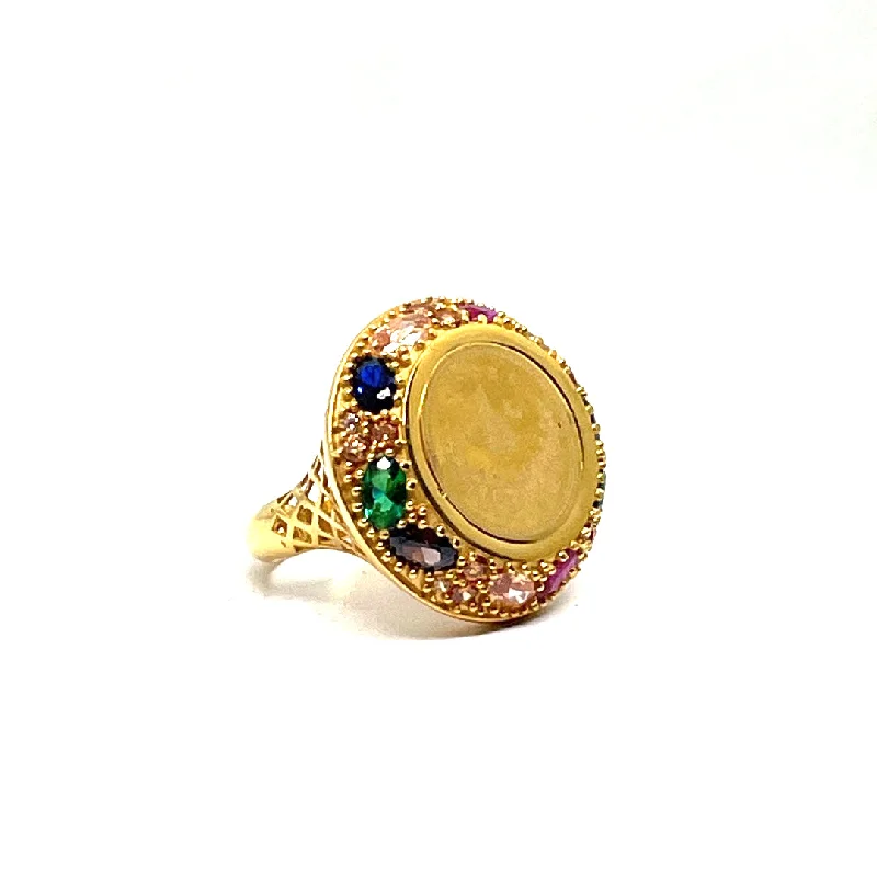 heart shaped ring for women -21K Gold Ring