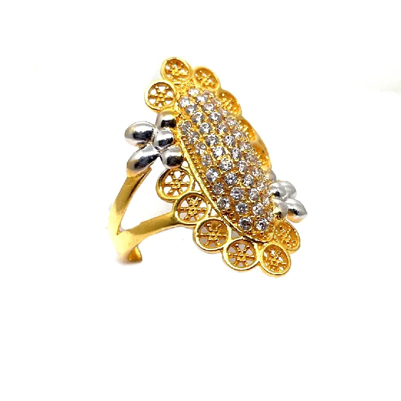 marquise diamond ring for women -22K Gold Ring