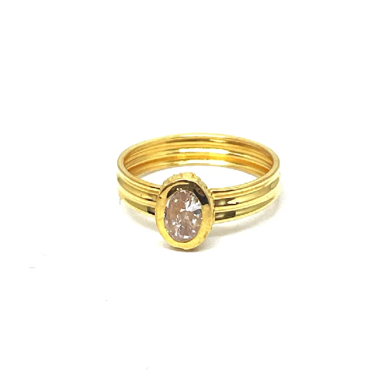 dainty gold ring for women -22K Gold Ring