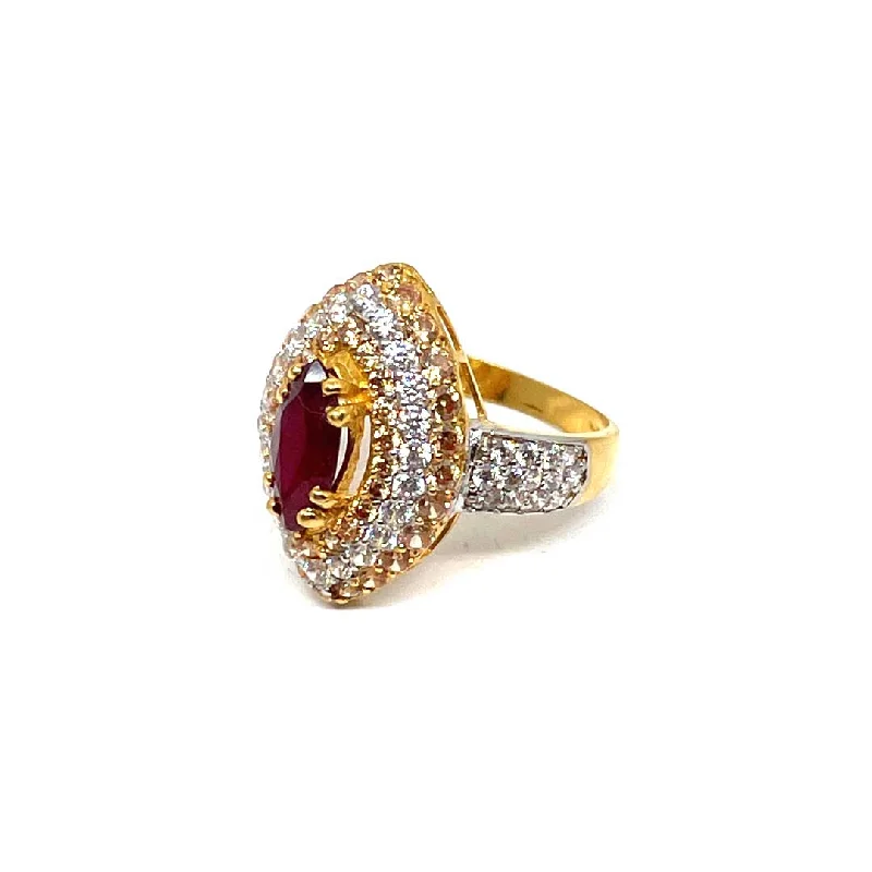 geometric ring for women -22K Gold Ring