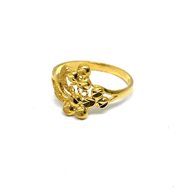 simple silver ring for men -22K Gold Ring