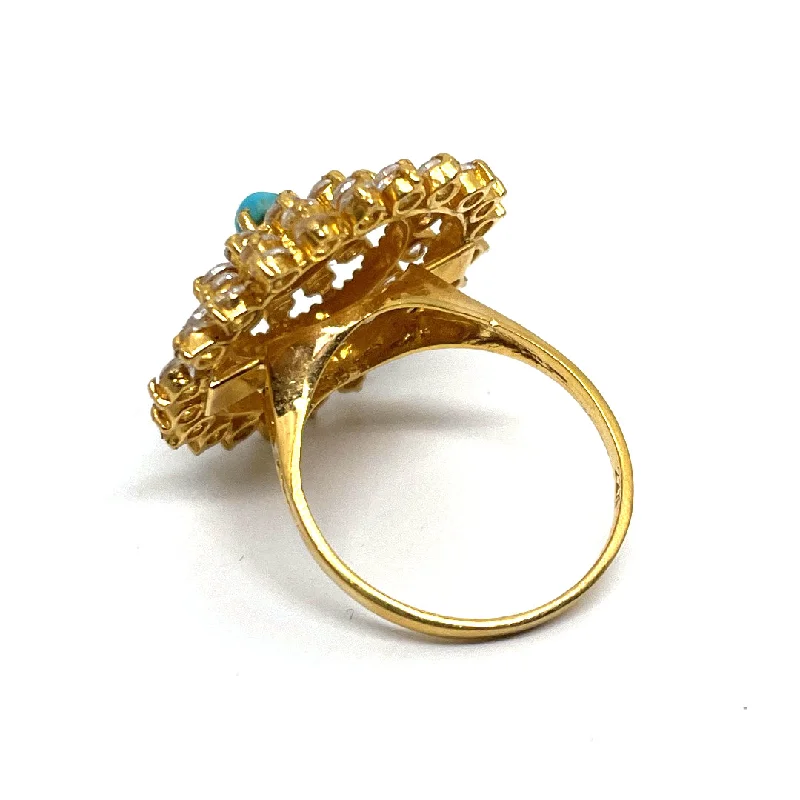 crystal adjustable ring for women -22K Gold Ring