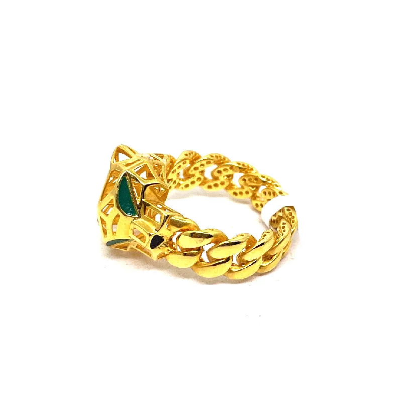 emerald ring for women -21K Gold Ring