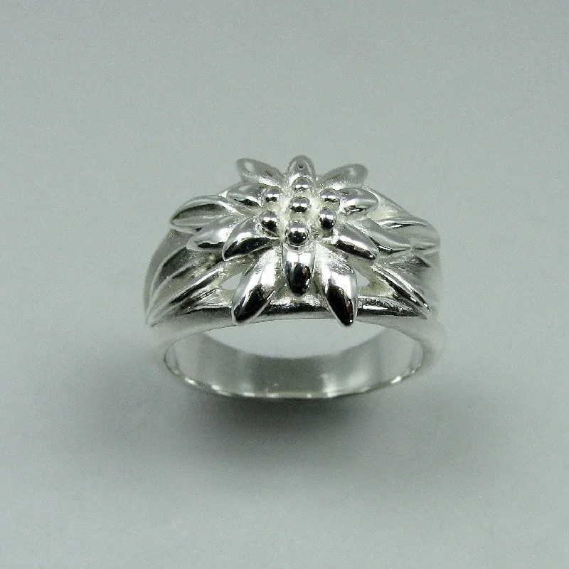 wedding ring set for couples -Edelweiss Alpenblume Ring