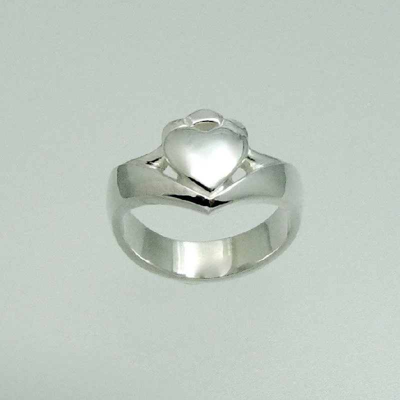 custom initial ring for women -Claddagh Ring - Contemporary