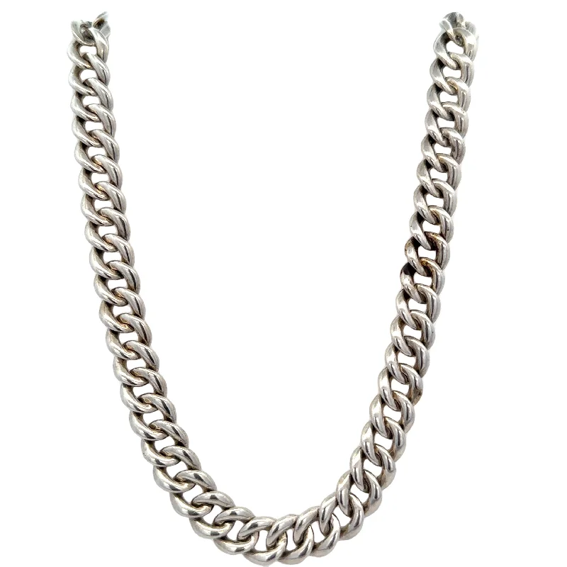 choker necklace for women -David Yurman Curb Chain Necklace 18"