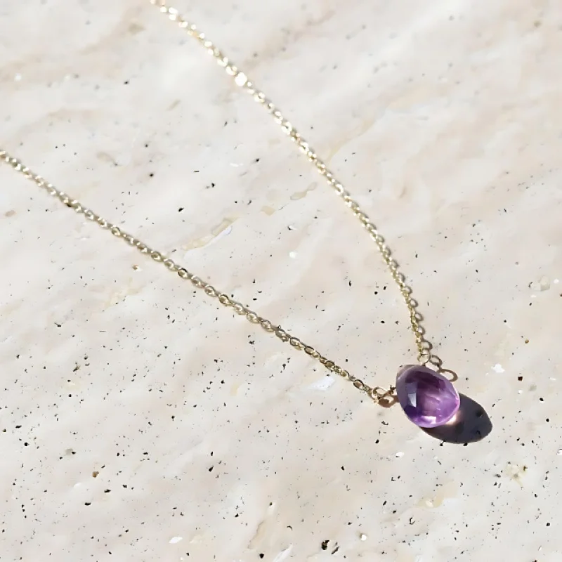 zodiac constellation necklace for women -Luxury Amethyst Chain Necklace