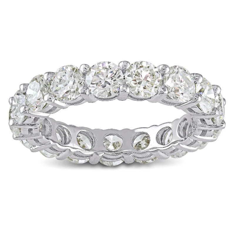 moonstone ring for women -Miadora 4ct TDW Diamond Full-Eternity Band in 18k White Gold