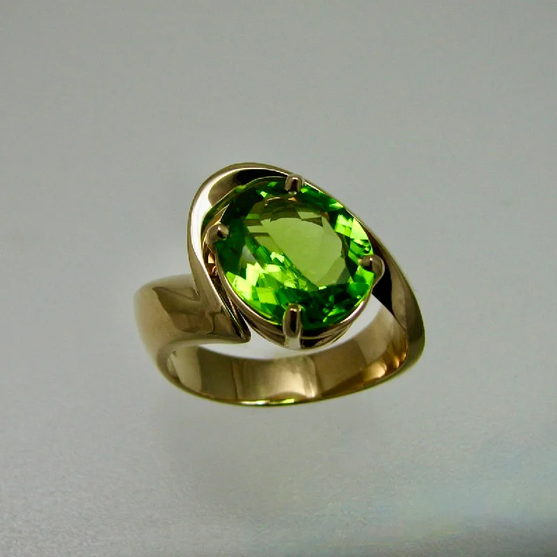 gemstone ring for women -Large Moirè Ring variation