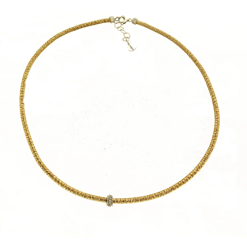 gold chain necklace for layering -Piero Milano GOA Necklace