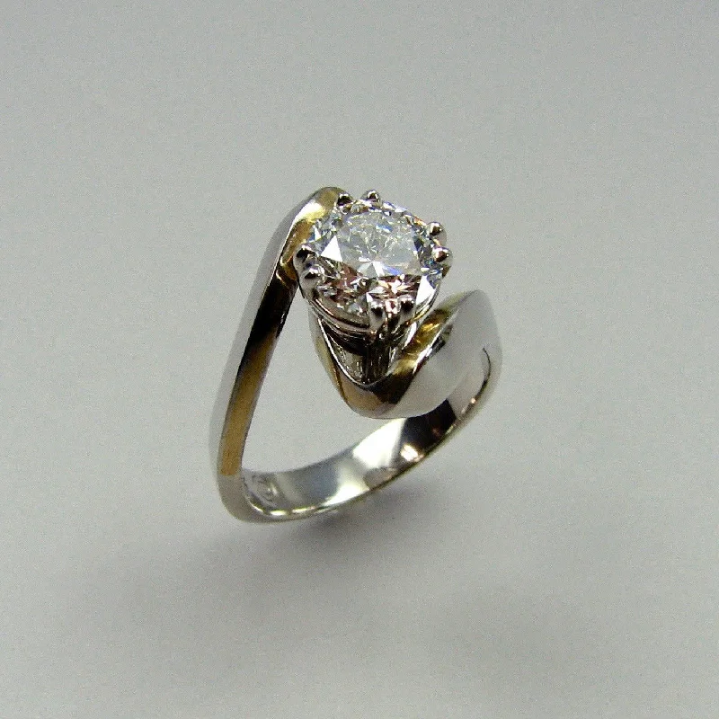 vintage engagement ring for women -Rolling Wave Ring Variation