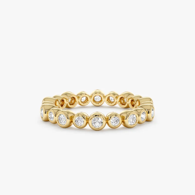 bold statement ring for women -Alternating Diamond Eternity Ring, Camila