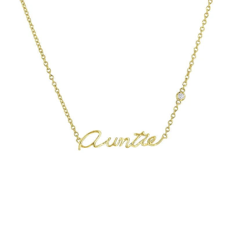 gold necklace for women -Auntie Diamond Necklace