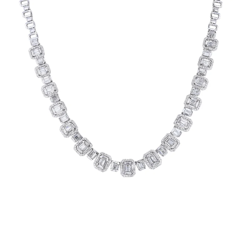 romantic couple necklaces for lovers -Carlotta Diamond Necklace