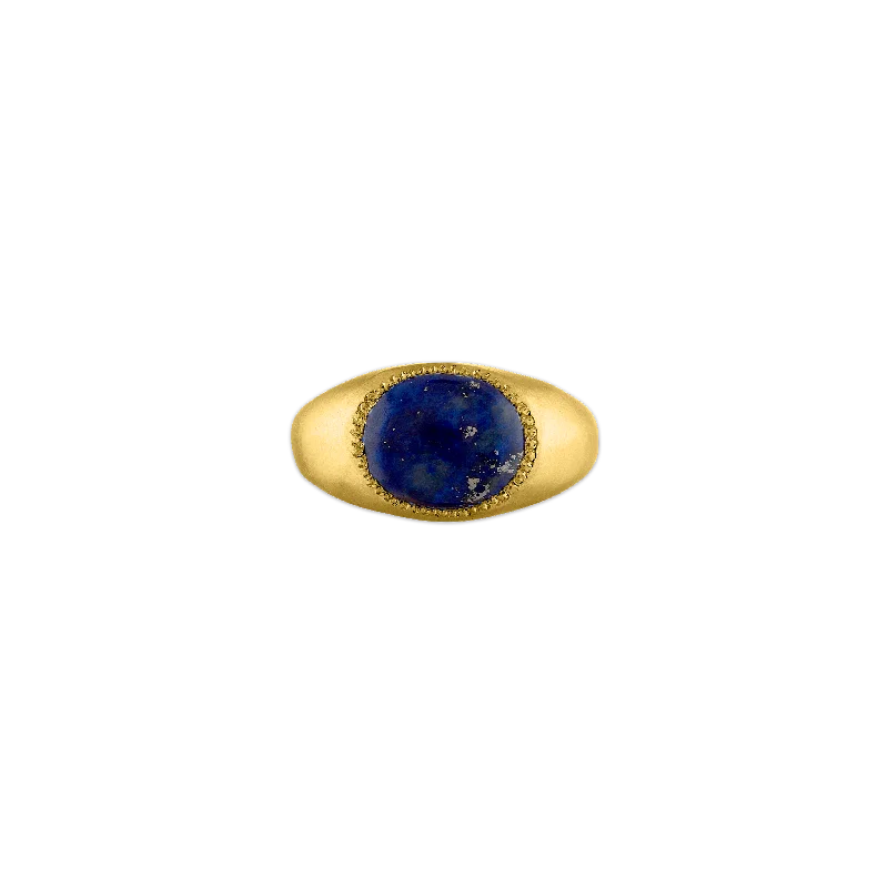 classic solitaire ring for women -Lapis Roz Ring