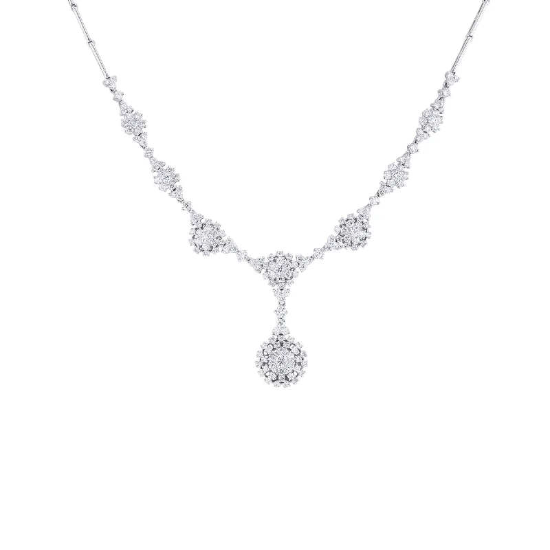 luxury gold necklace for special occasions -Luscious Lariat Diamond Necklace