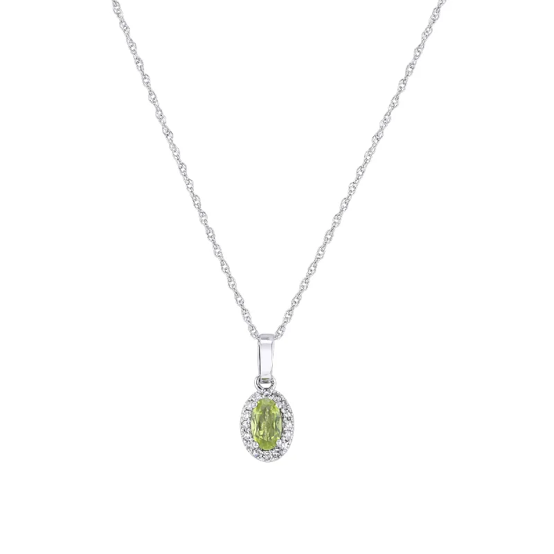 infinity heart necklace for women -Popsicle Peridot & Diamond Necklace