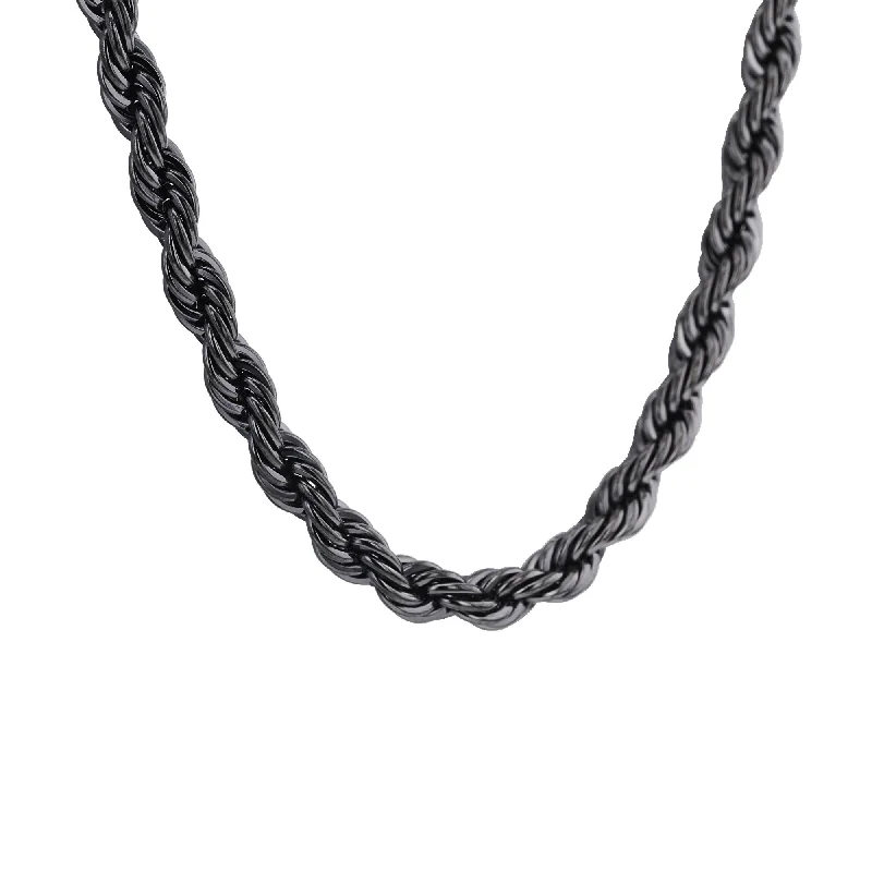 bar necklace for women -Ronan Stainless Steel Rope Chain