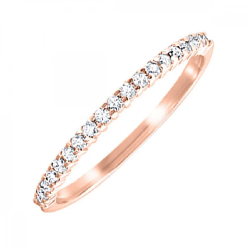 diamond eternity ring for women -Rose Gold Stackable Round Diamond Band, 0.16 cttw