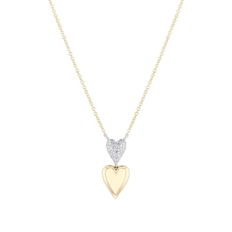 butterfly charm necklace for girls -Wonderland Heart Diamond Necklace