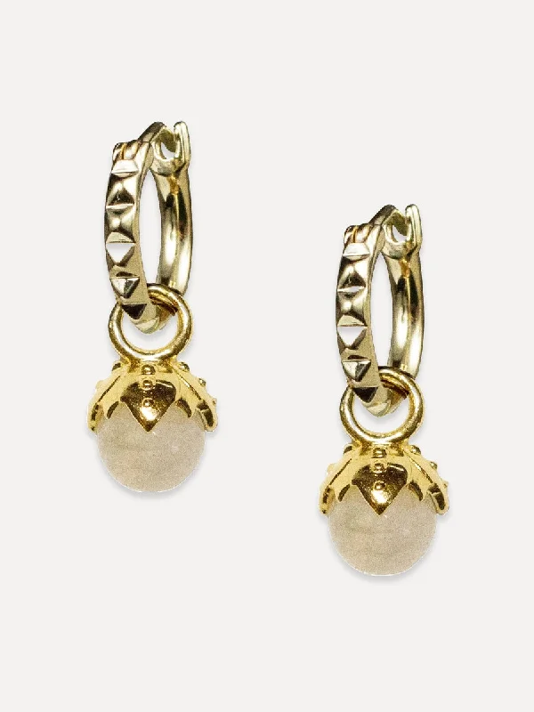 fashion statement earrings for women -Cherub Huggies & Charms