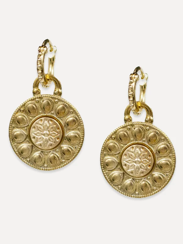 handmade gold earrings for women -Satya Earrings "live your truth"