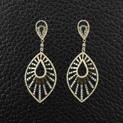 colorful statement earrings for women -Diamond Dangle Earrings