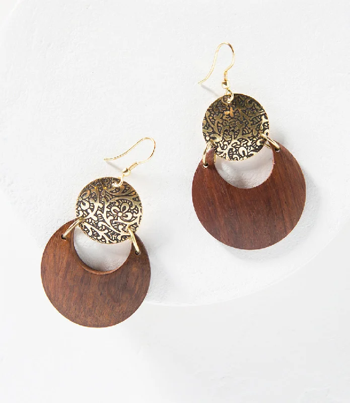 trendy earrings for teens -Earth & Fire Earrings